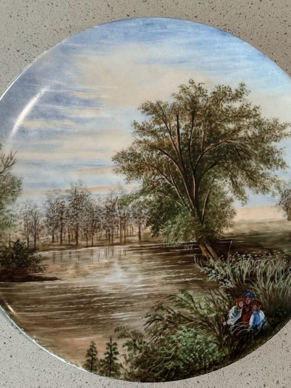 J.C. Van Hunnik Hand-painted decorative Plate